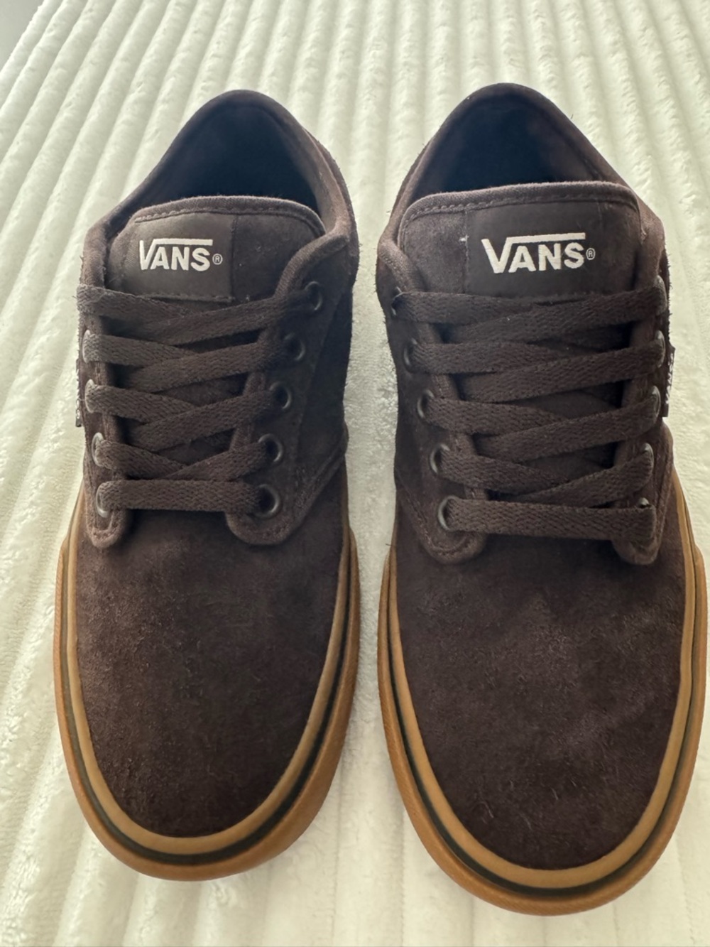 Vans Atwood Suede Sneakers Brown Gum Sole Mens Size 6.5 Excellent Condition
